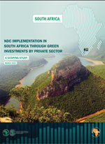 NDC implementation in South Africa through green investments by private sector – A Scoping Study