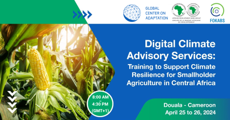 Formation aux services consultatifs numériques sur le climat pour soutenir la résilience climatique des petits exploitants agricoles en Afrique centrale